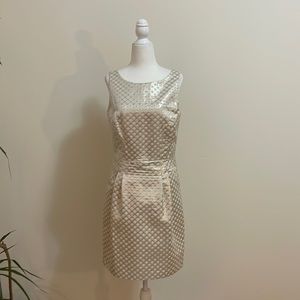 Dalia gold and cream dress NWOT